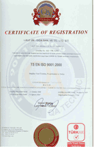 ISO 9001-2000 Sertifikası