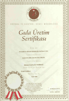 Tuna Boyu 650 Gda retim Sertifikas